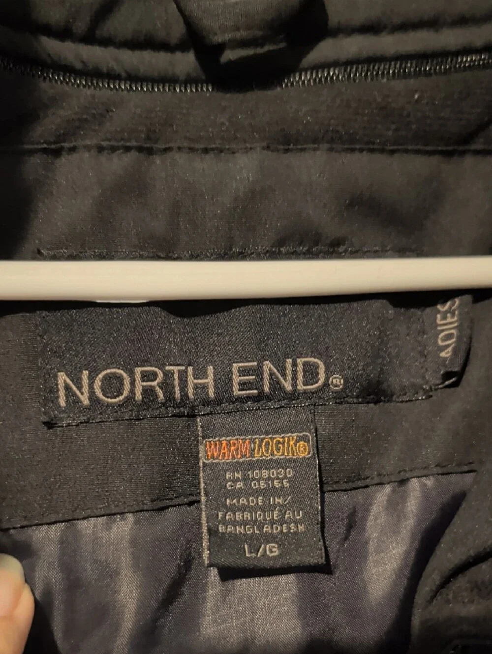 Classic Black Women's Coat, North End Ladies Size Large